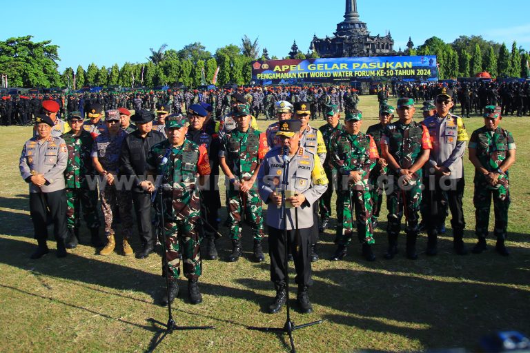 TNI-Polri Apel Gelar Pasukan Ops Puri Agung 2024 Siap Amankan WWF Ke-10